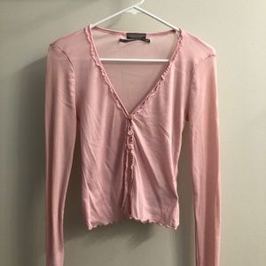 Pink Cardigan